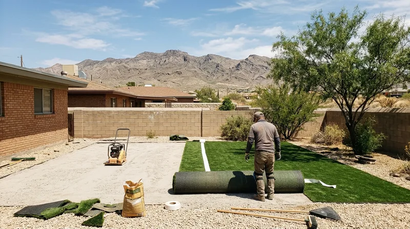 Residential Artificial Grass Installation El Paso